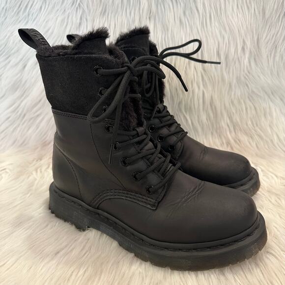 Doc Martens Kolbert 1460 WinterGrip Leather Suede Mid Calf Boots Dr. Martens - Picture 3 of 11